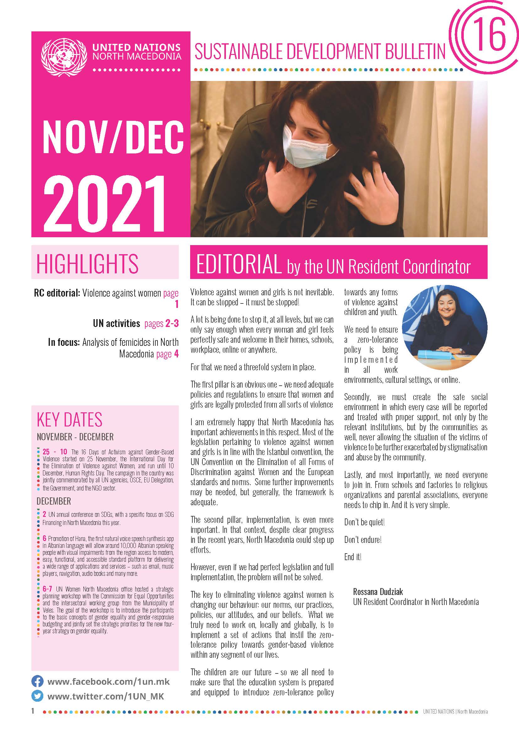 Sustainable Development Bulletin November - December 2021