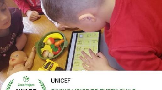 oard, UNICEF's free app for children with speech difficulties, wins the Zero Project Award for promoting inclusion through innovative tech